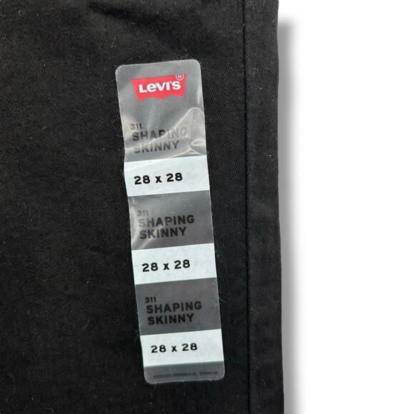 NEW Levi's Black 311 Shaping Skinny Jeans Size 28 Mid Rise Tummy Slimming Denim - Picture 7 of 7
